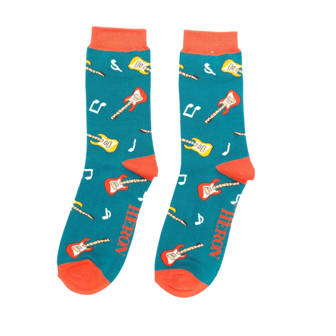 Bamboo socks For Men - Guitars