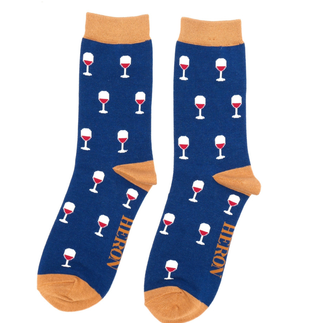 Bamboo Socks For Men - Red Wine