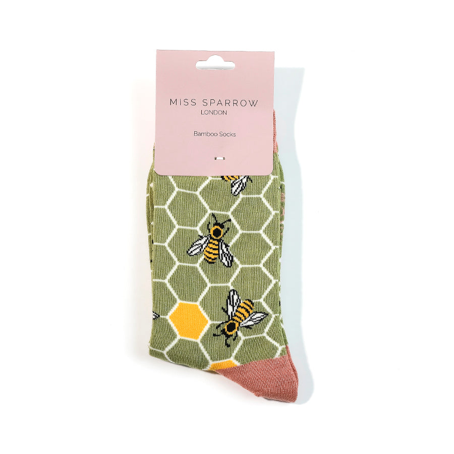 Bamboo Socks For Women - Bee Hive