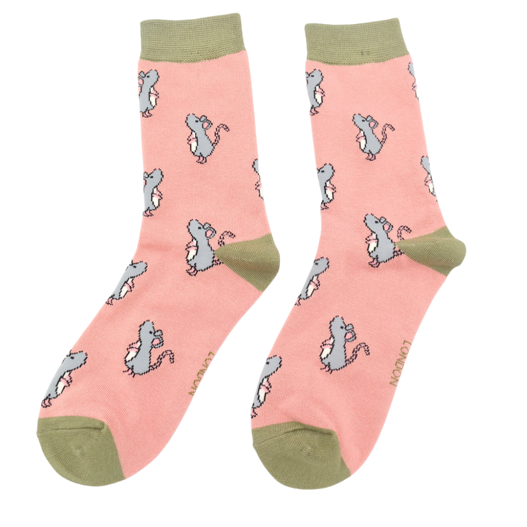 Bamboo Socks For Women - Mice