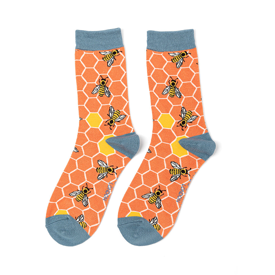 Bamboo Socks For Women - Bee Hive