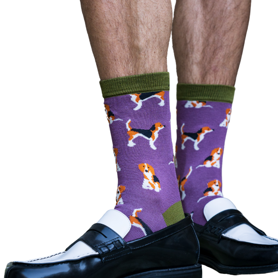 Bamboo Socks For Men - Beagles