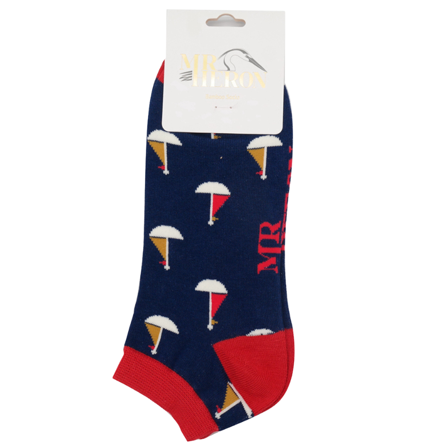 Bamboo Trainer Socks For Men - Boats