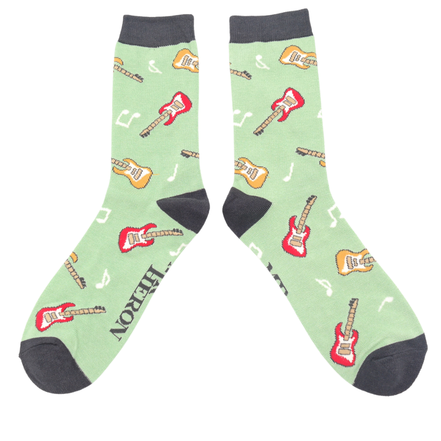 Bamboo socks For Men - Guitars
