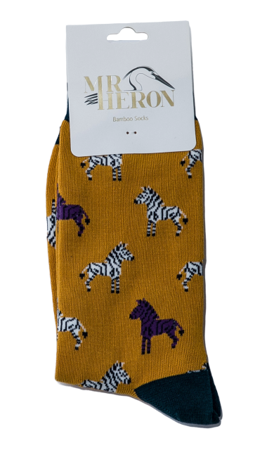 Bamboo socks For Men - Zebras