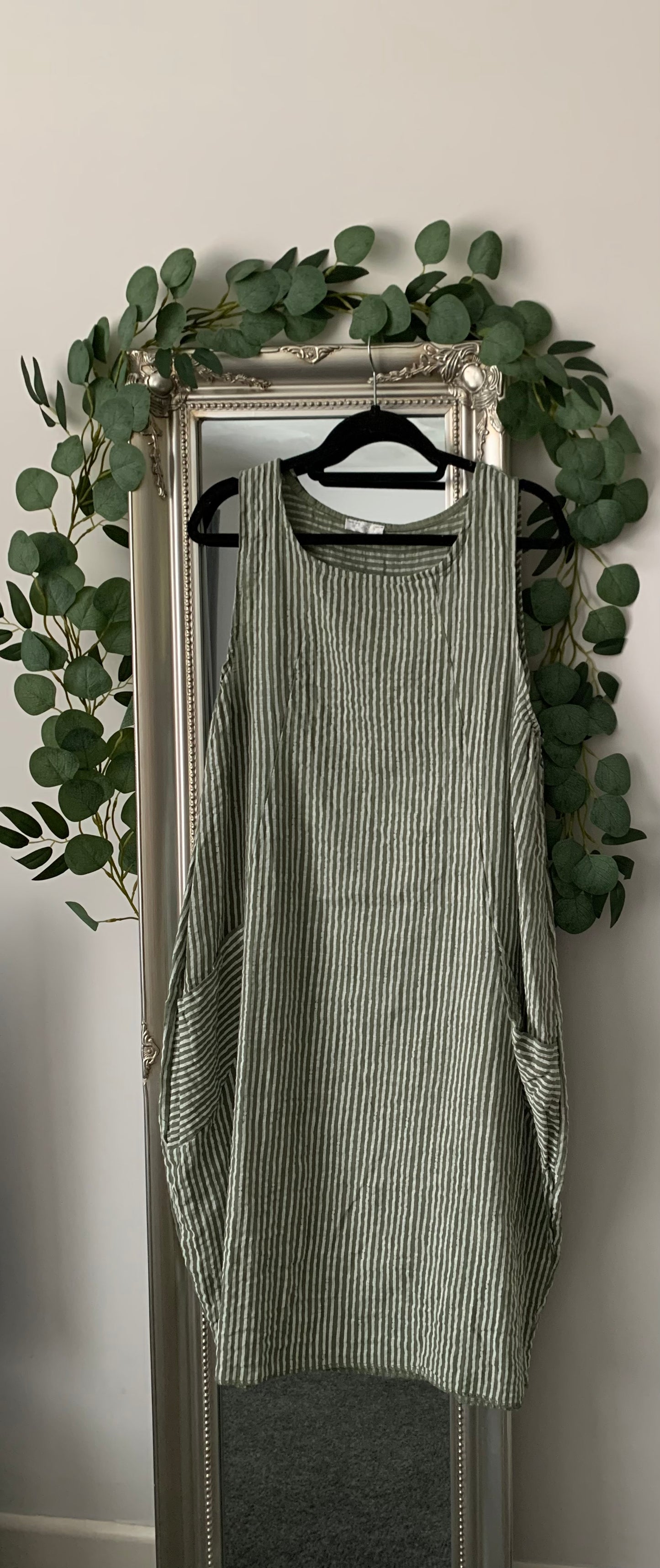 Sleeveless Cotton Striped Tunic/Dress