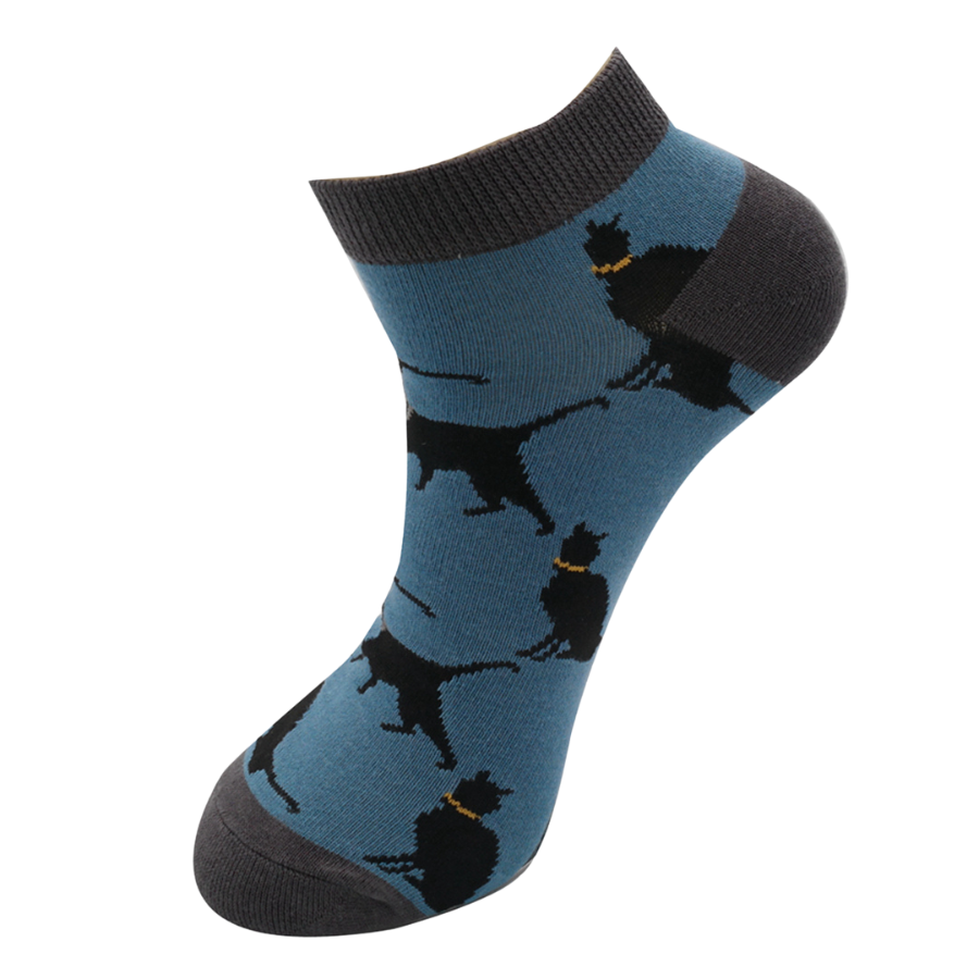 Bamboo Trainer Socks For Men - Cats