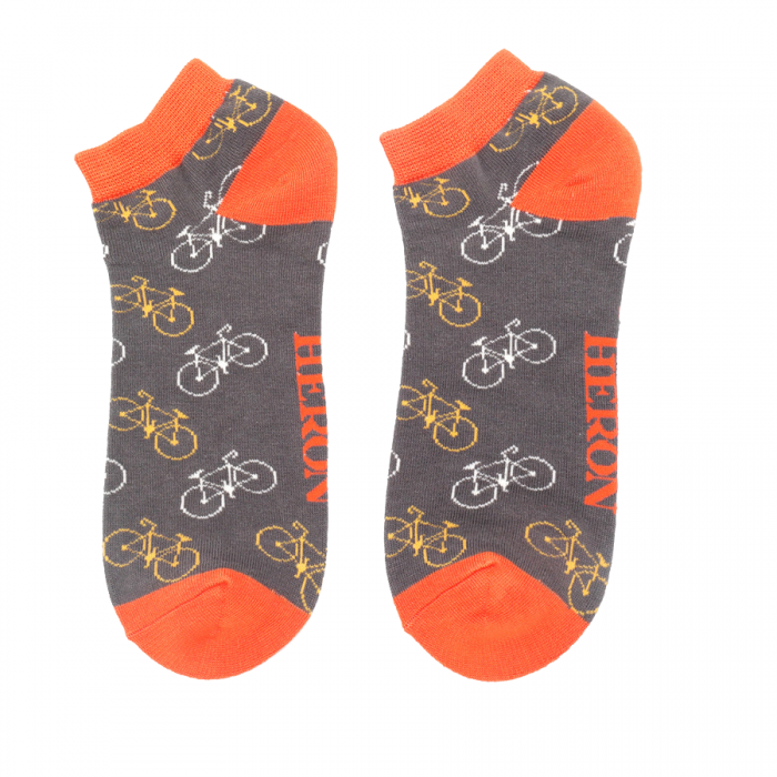 Bamboo Trainer Socks For Men - Bikes