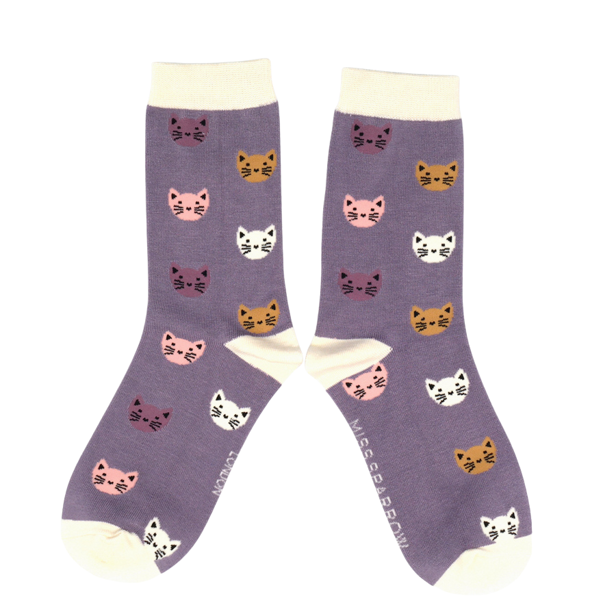 Bamboo Socks For Women - Cats