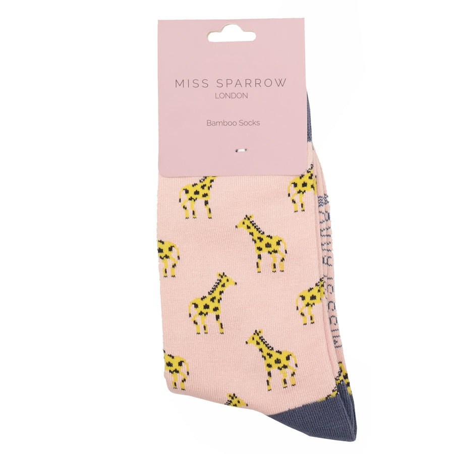 Bamboo Socks for Women - Giraffes