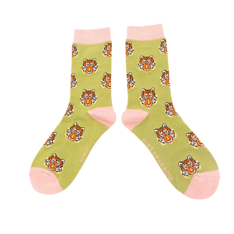 Bamboo Socks For Women - Tigers