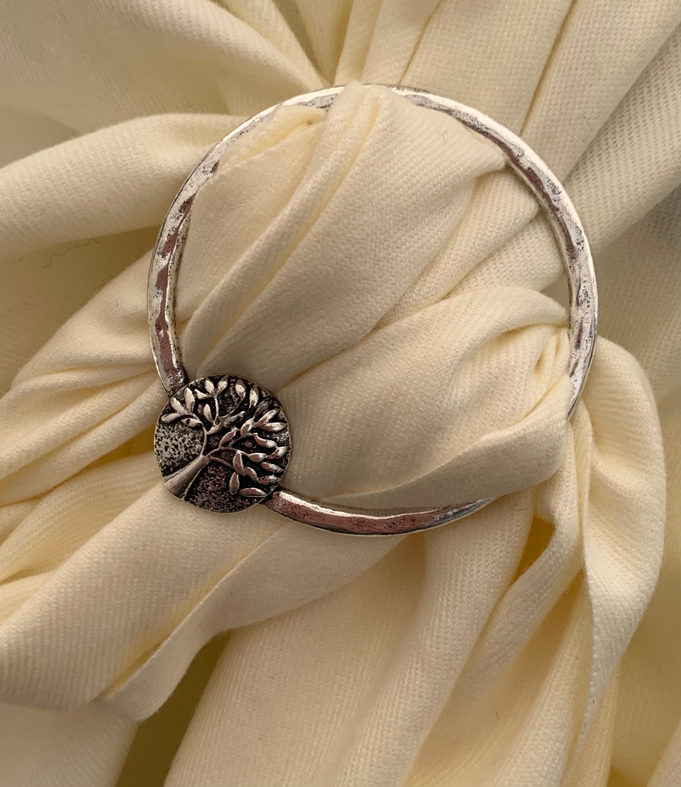 Tree of Life Scarf Ring