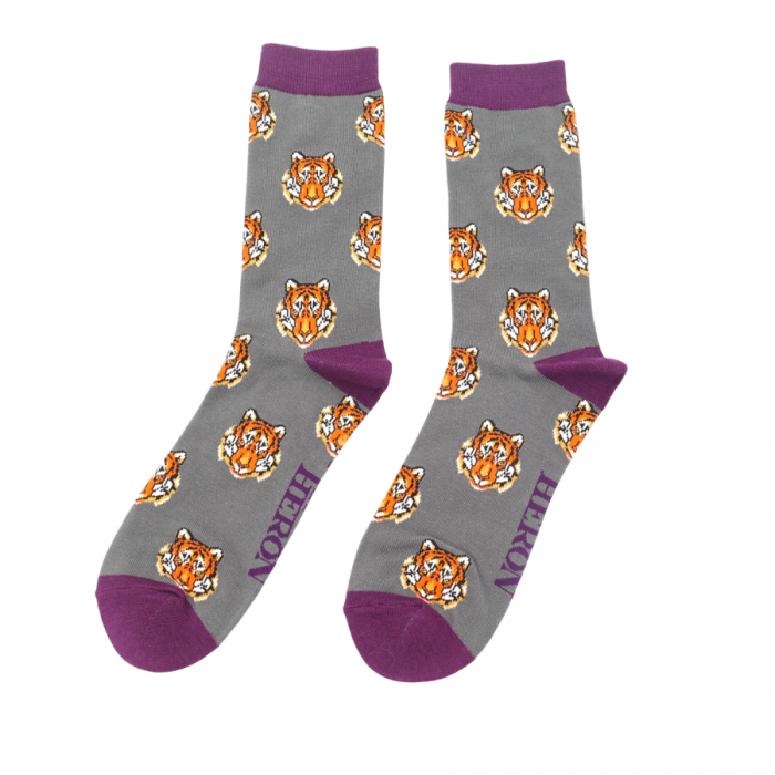 Bamboo Socks For Men - Tigers