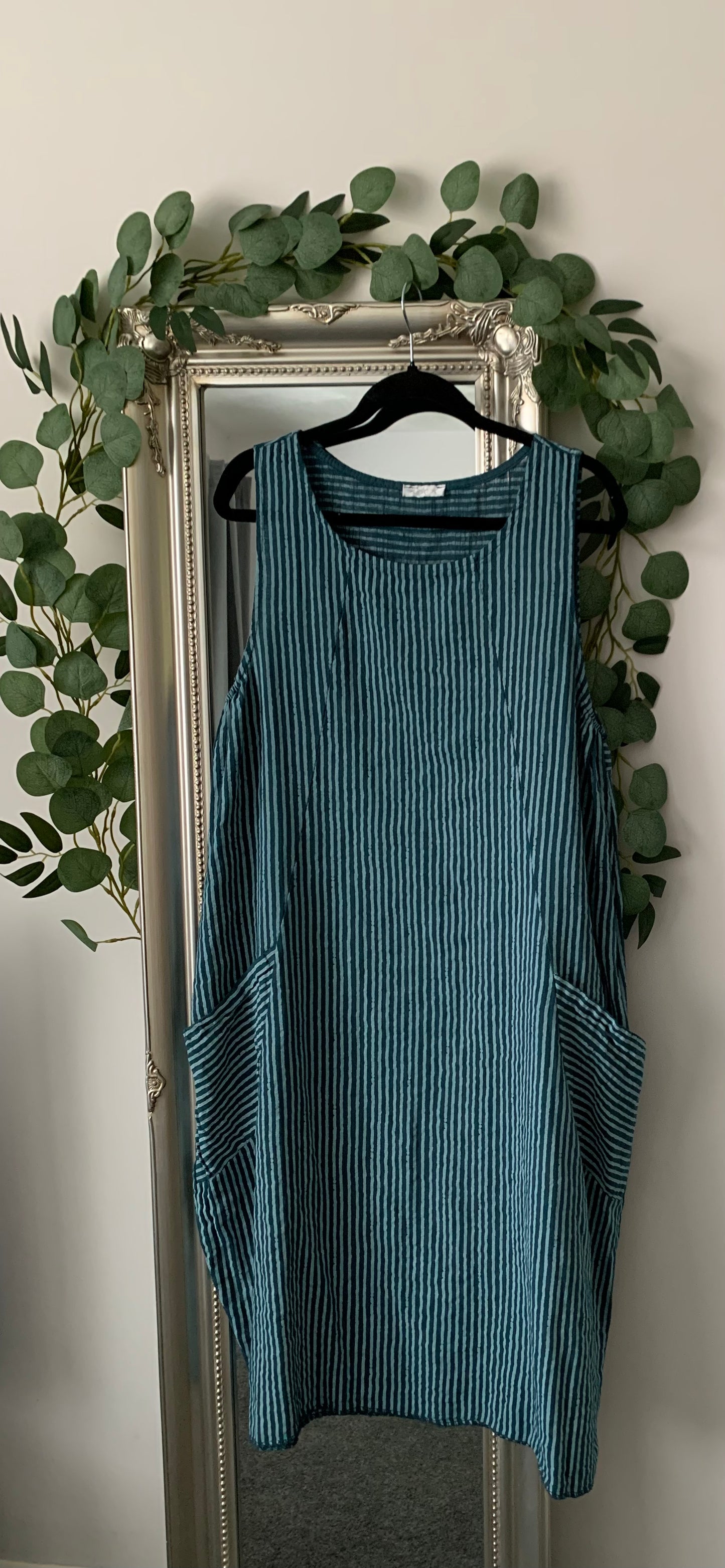 Sleeveless Cotton Striped Tunic/Dress
