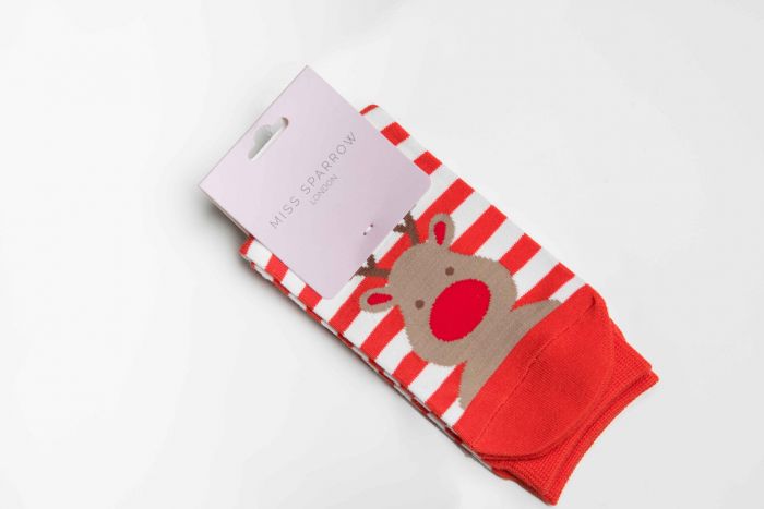 Christmas Bamboo Socks For Women - Reindeer