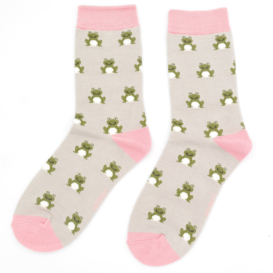 Bamboo Socks For Women - Frogs