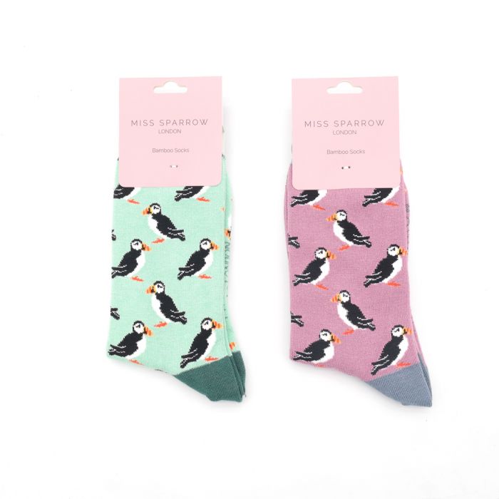 Bamboo socks For Women - Puffins