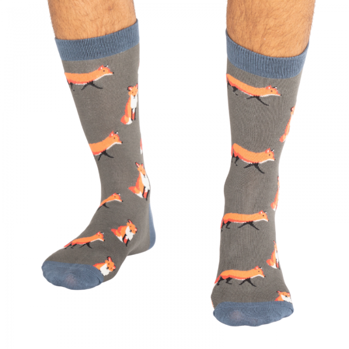 Bamboo Socks For Men - Foxes