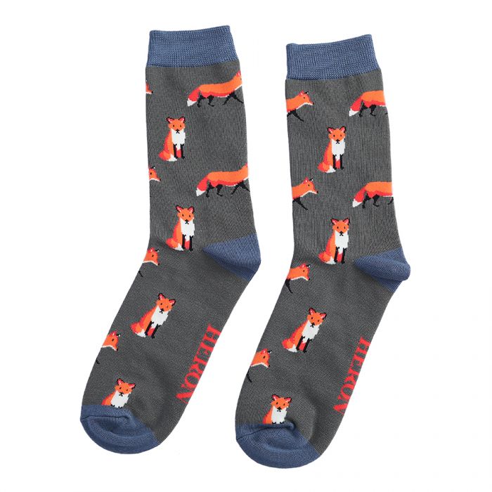Bamboo Socks For Men - Foxes