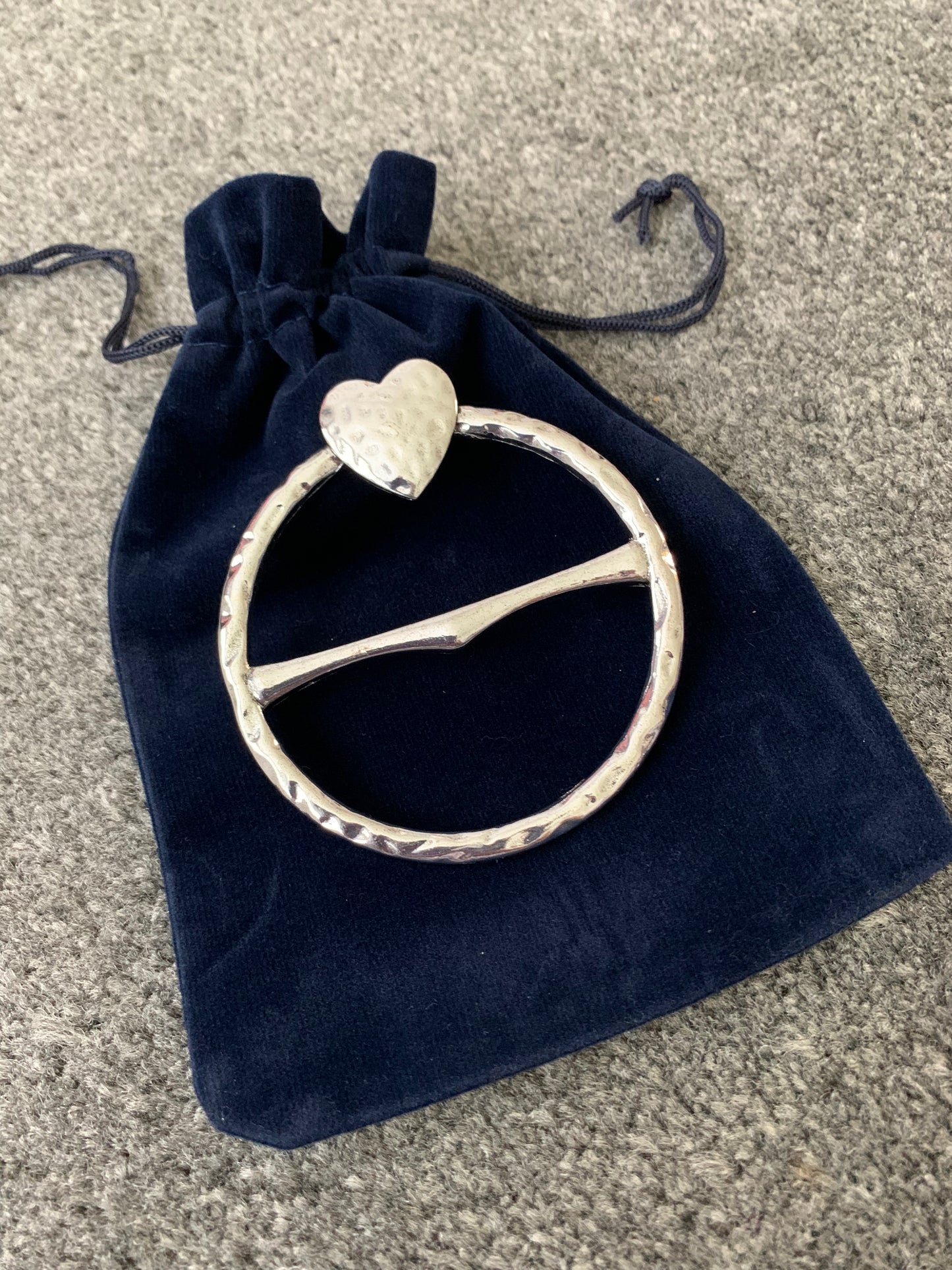 Heart Scarf Ring