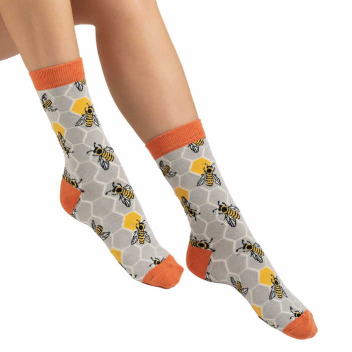 Bamboo Socks For Women - Bee Hive