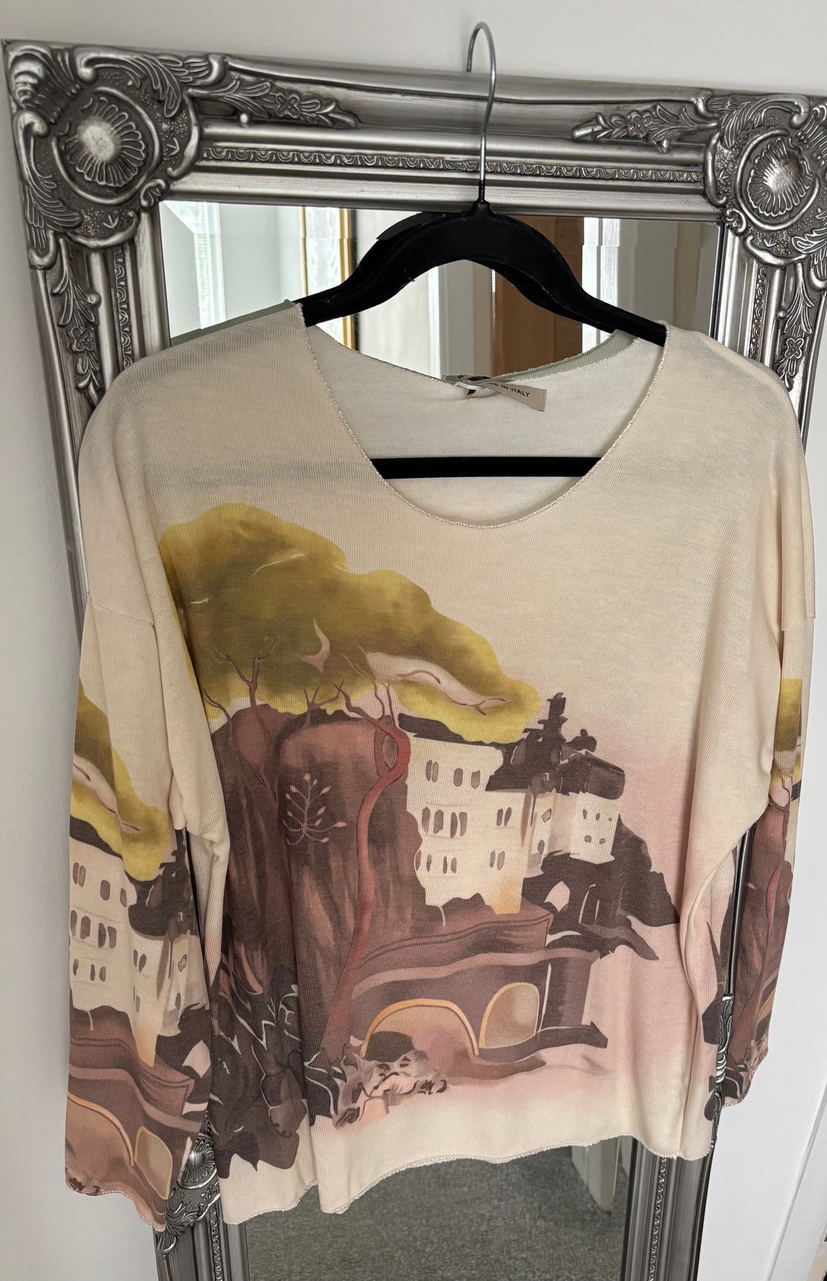 Fine Knit Amalfi Print Jumper