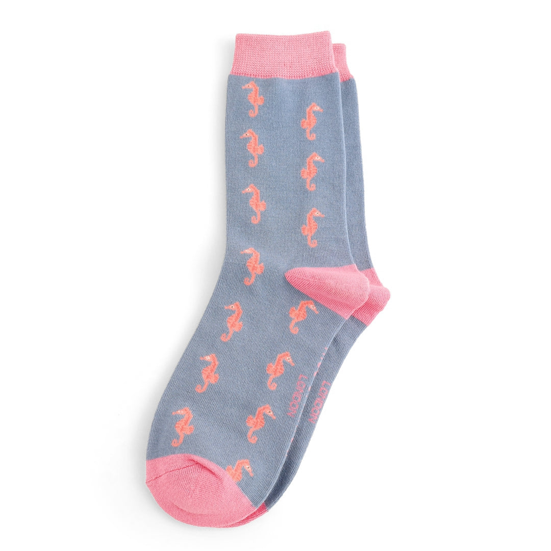 Bamboo Socks For Women - Seahorses