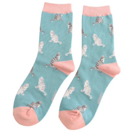 Bamboo Socks For Women - Tabby Cats