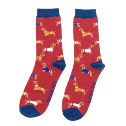 Bamboo Socks For Men - Dachshunds