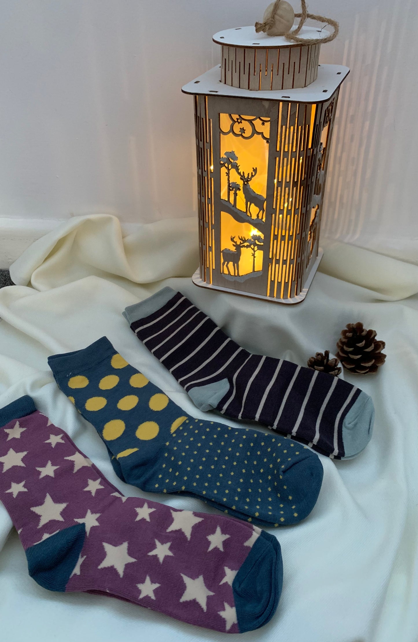 Stars Box of Bamboo Socks - Womens