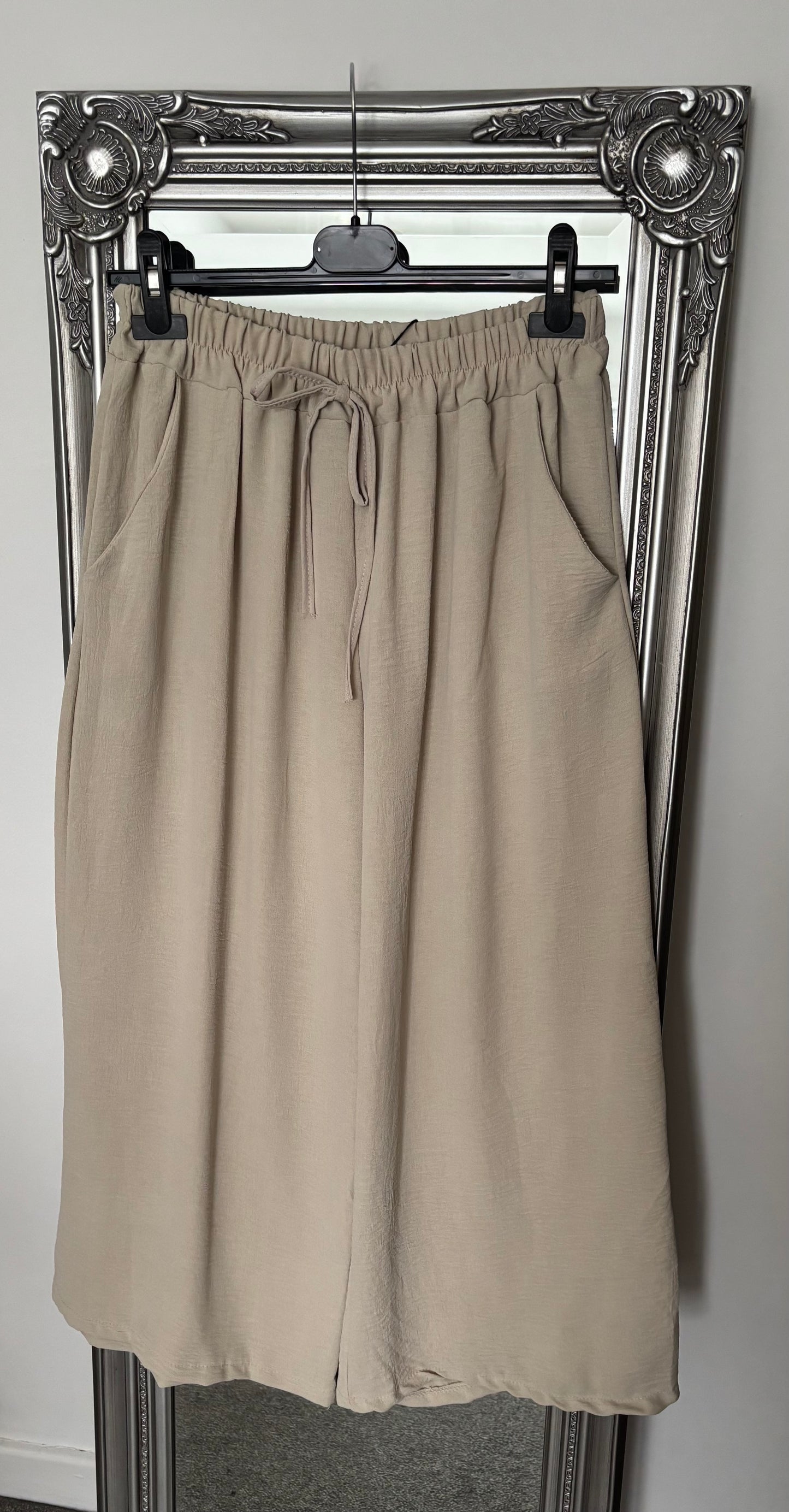 Plain Ankle Grazer Trousers