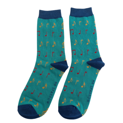 Bamboo Socks For Men - Music Notes
