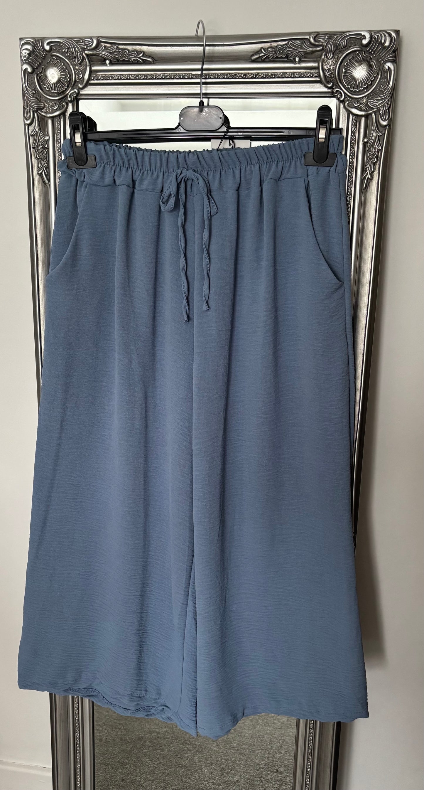 Plain Ankle Grazer Trousers