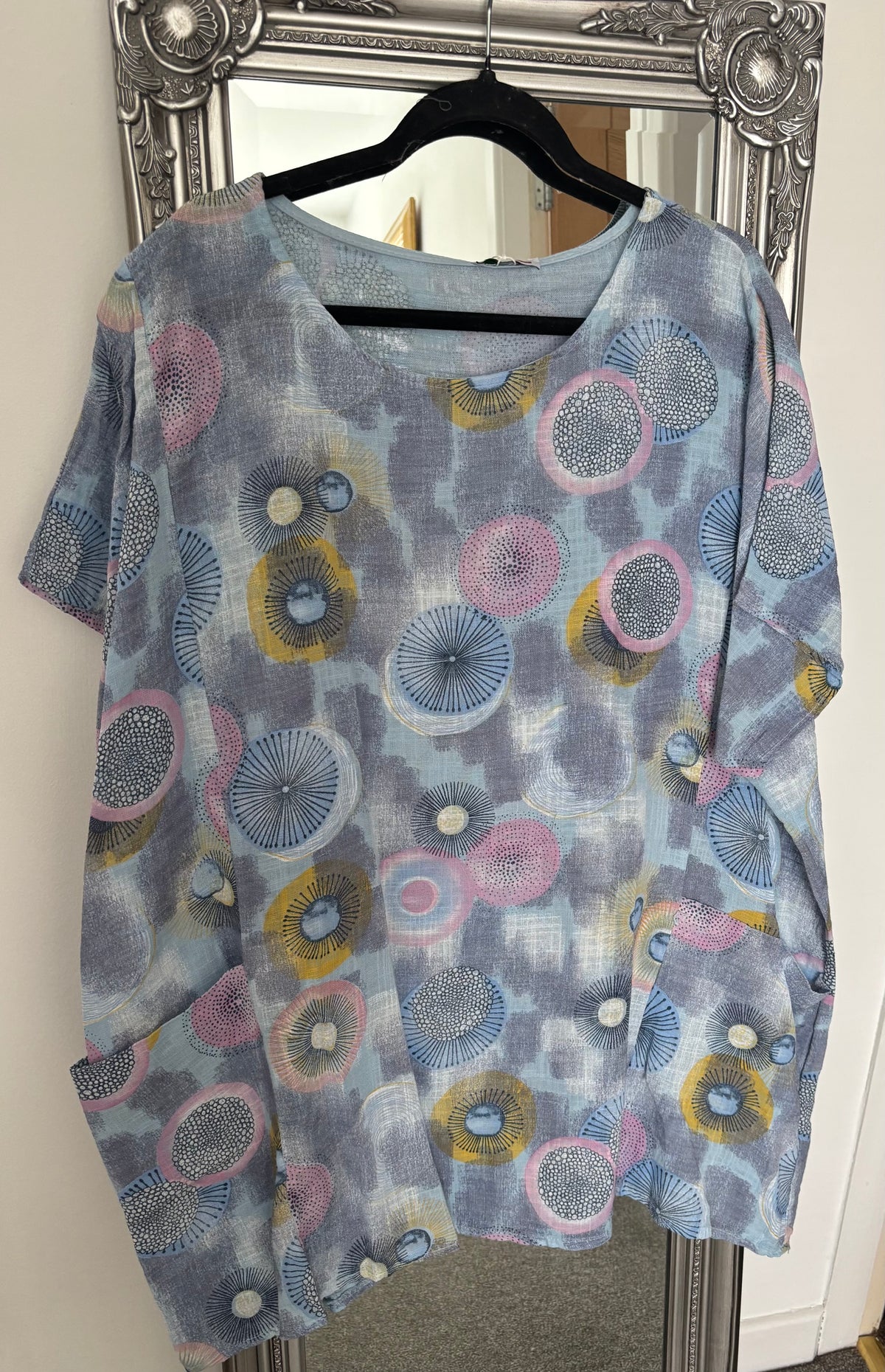 Cotton Plus Size Tunic With Pockets