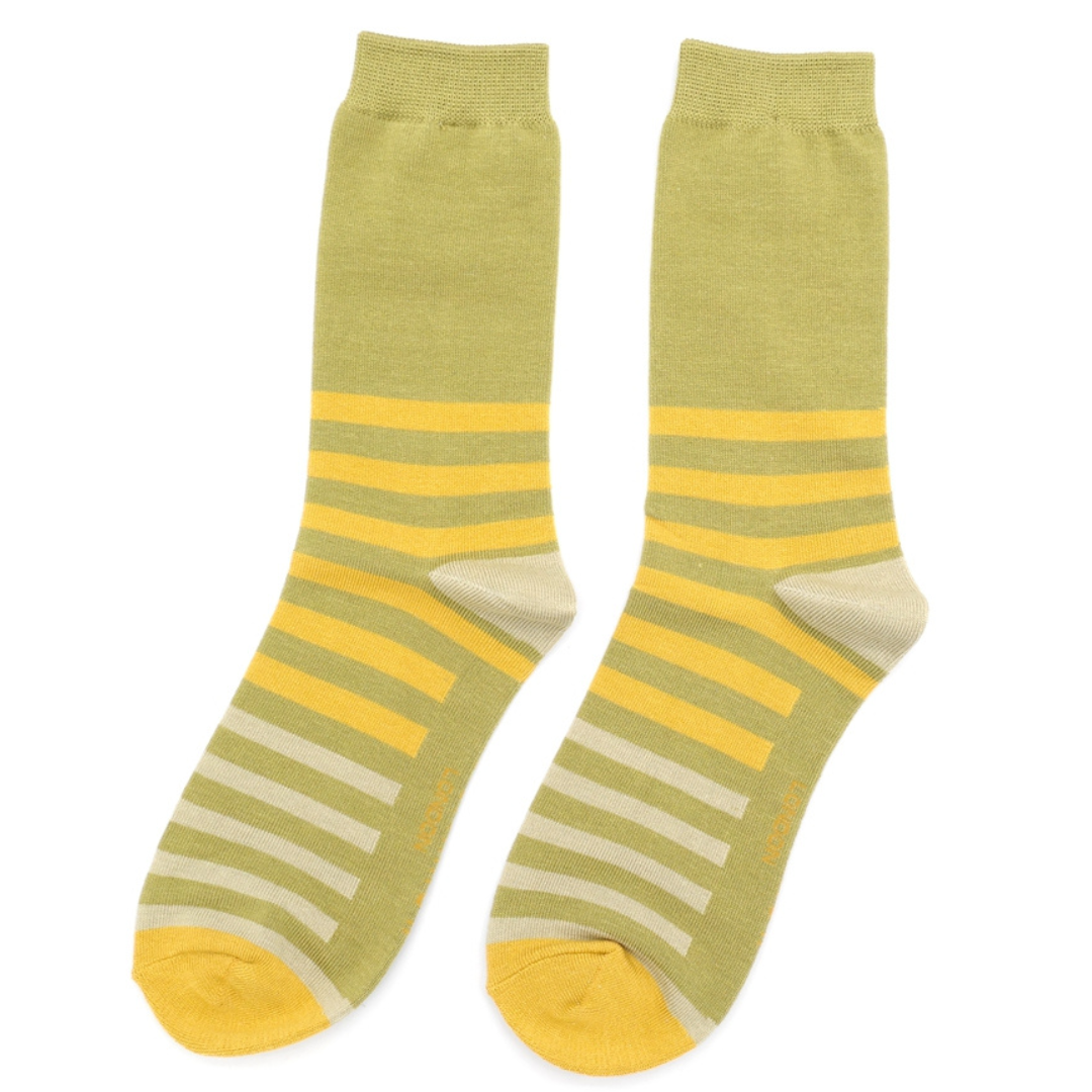Bamboo Socks For Women - Tonal Stripes