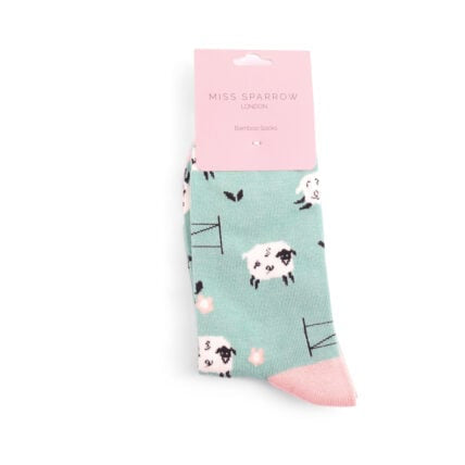 Bamboo Socks For Women - Jumping Sheep