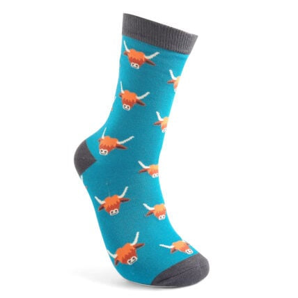 Bamboo Socks For Men - Highland Cows