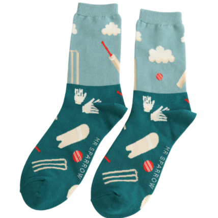 Bamboo Socks For Men - Cricket Scene