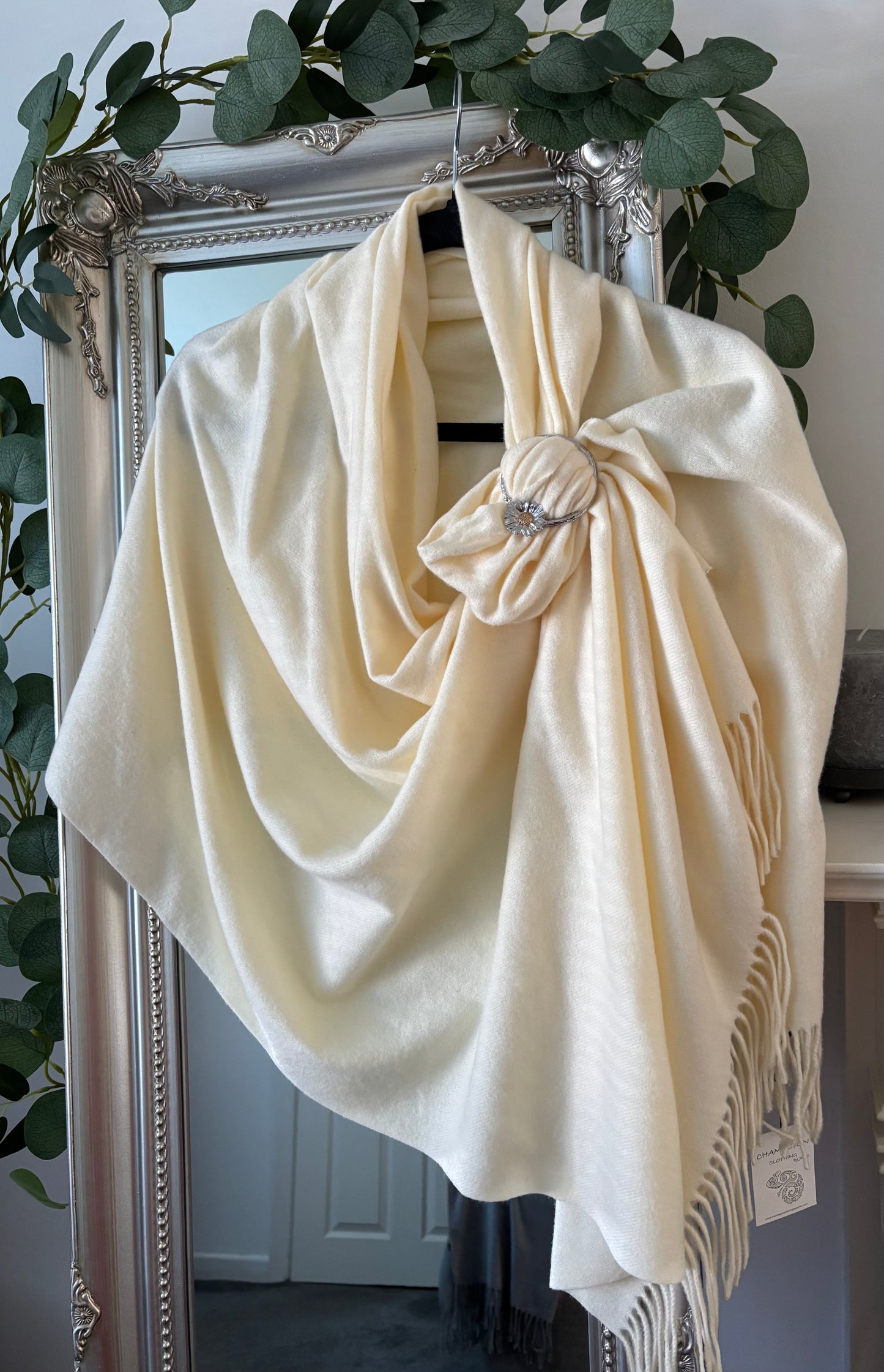 Daisy Scarf Ring - Silver & Rose Gold