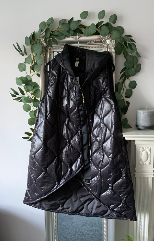 Padded Gilet With Hood