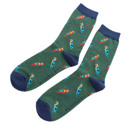 Bamboo Socks For Men - Parrots