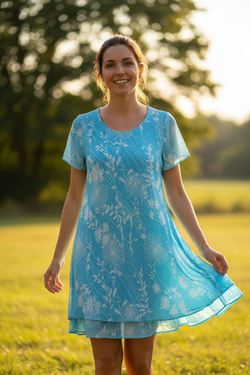 Bias Cut Cotton Dress