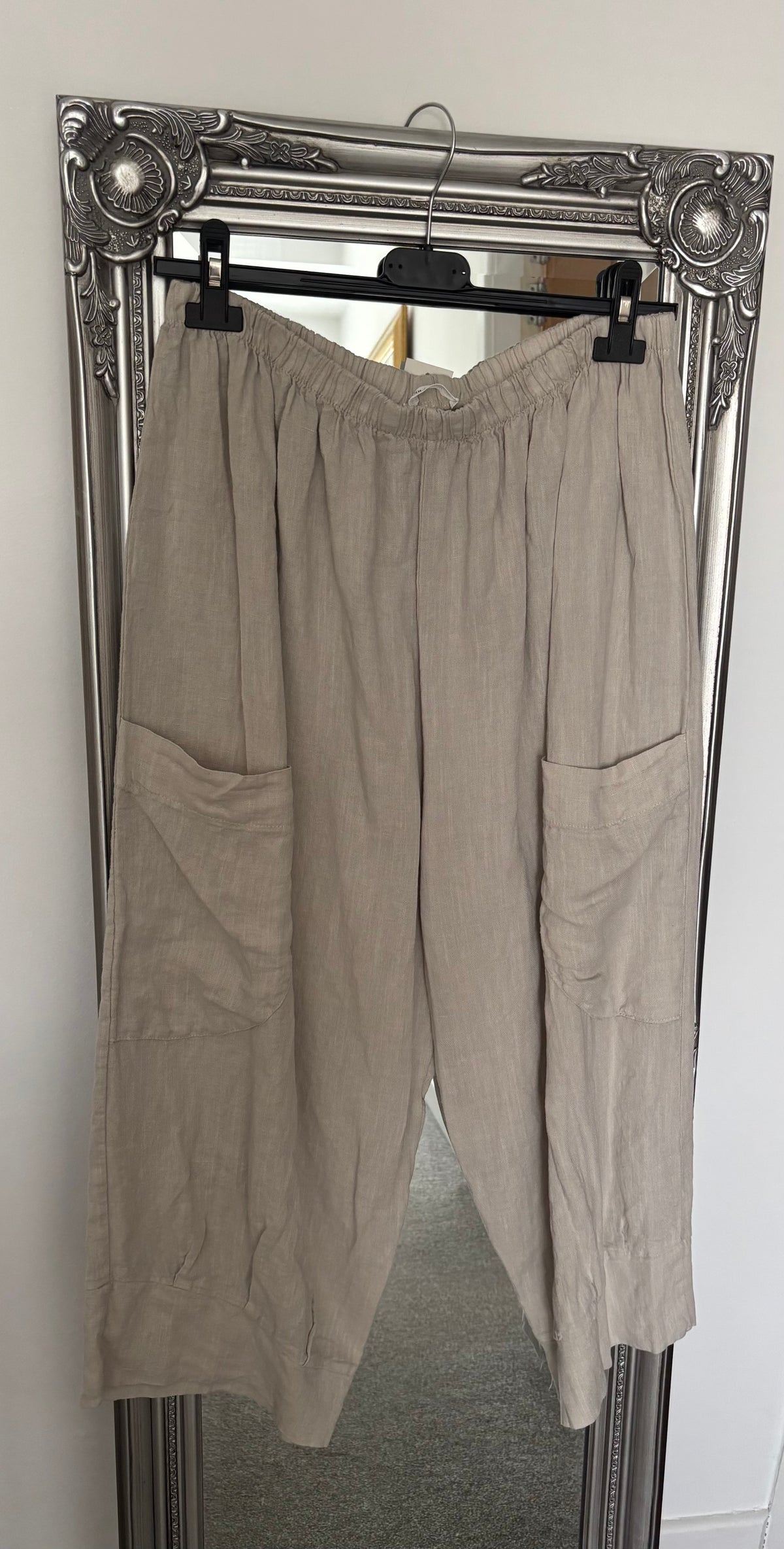 Plus Size Linen Trousers