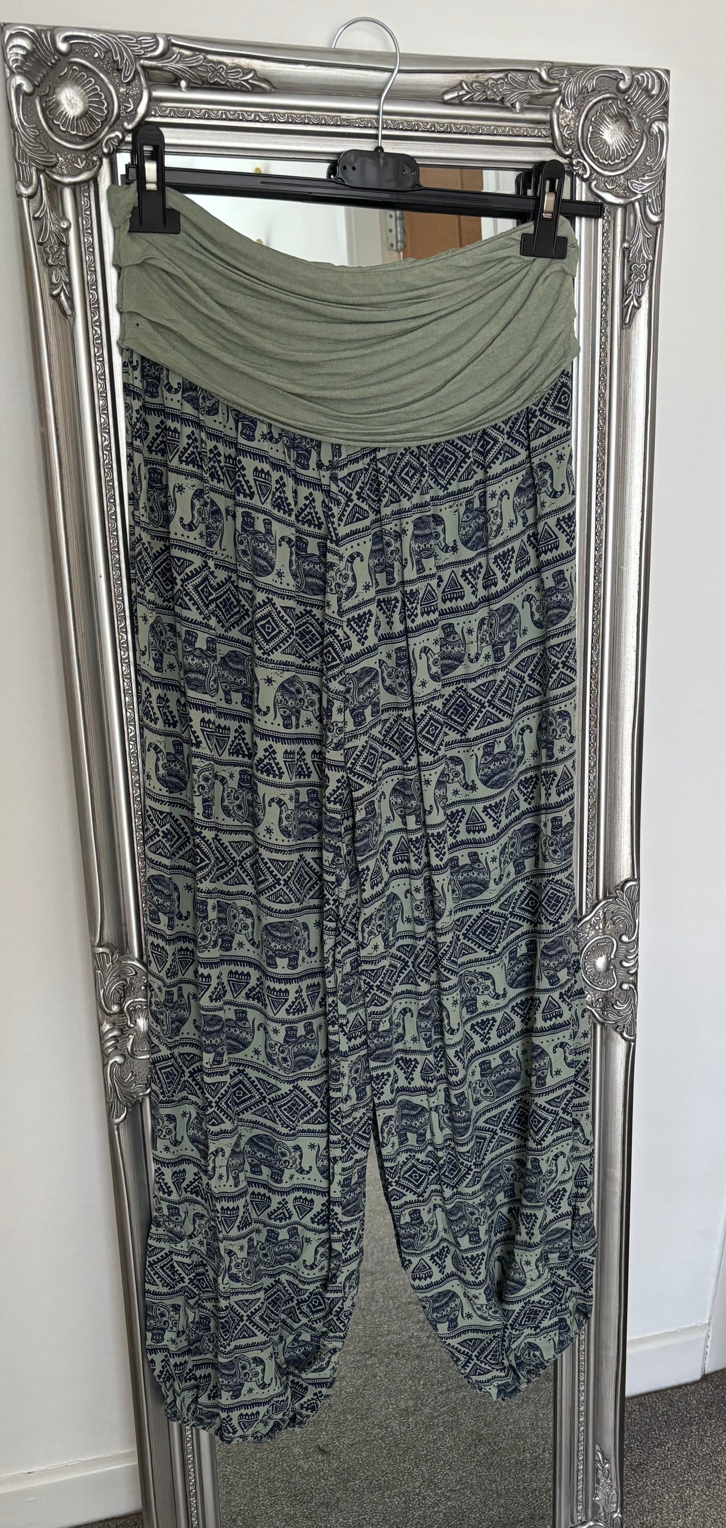 Elephant Print Harem Trousers