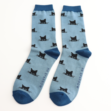 Bamboo Socks For Men - Peeking Cats