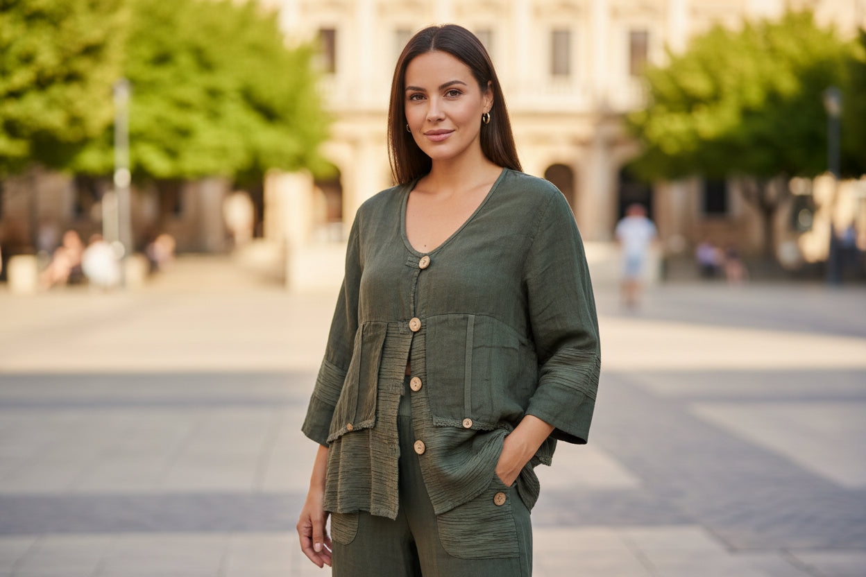 Plain Linen Trousers