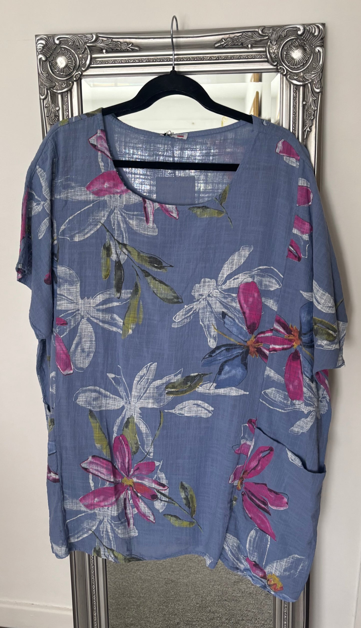 Plus Size Cotton 2 Pocket Tunic