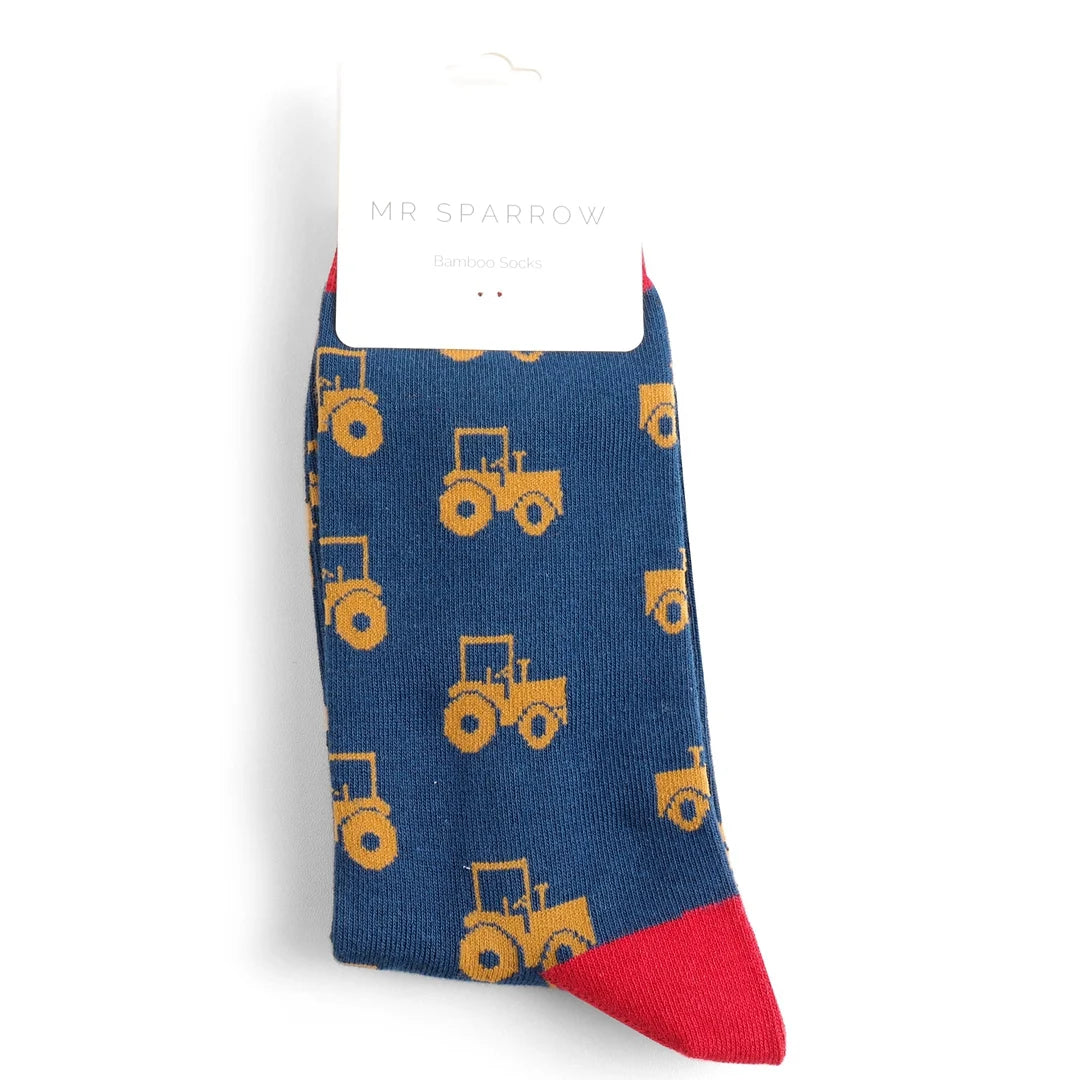 Bamboo Socks For Men - Tractors