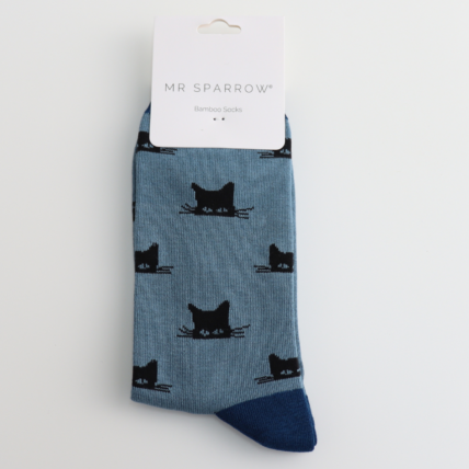 Bamboo Socks For Men - Peeking Cats