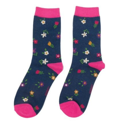 Bamboo Socks For Women - Tiny Flowers